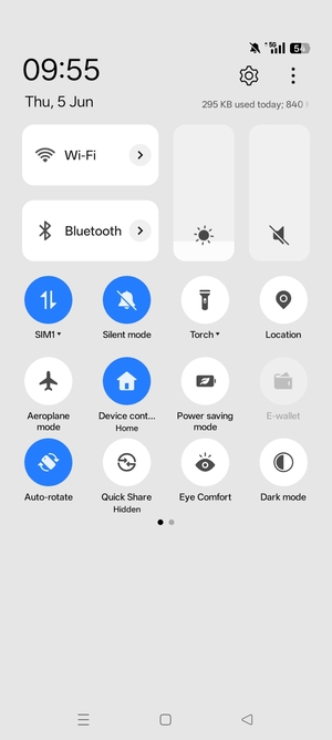 Turn on Power saving mode