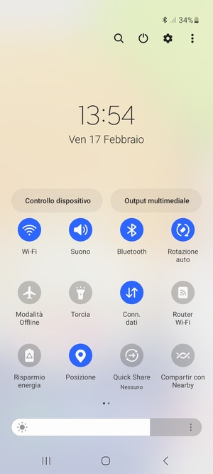 Disattiva Wi-Fi e Bluetooth