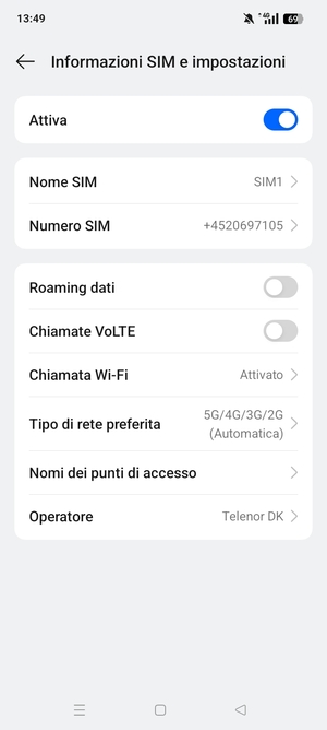 Seleziona Nomi dei punti di accesso