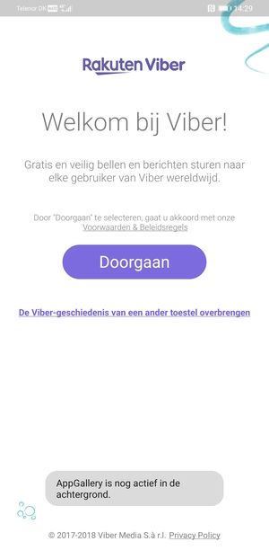 Uw app is klaar voor gebruik