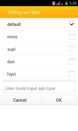 Check the default checkbox and select OK