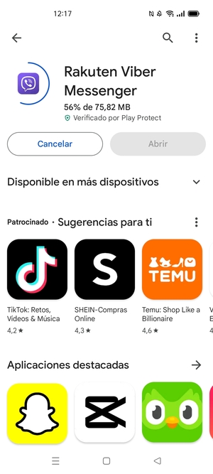 Espere a que el proceso de instalación finalice