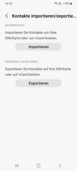 Wählen Sie Importieren