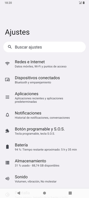 Seleccione Redes e Internet