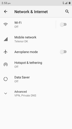 Select Mobile network