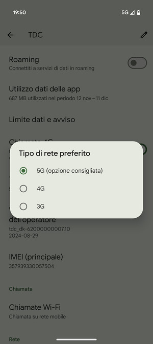 Seleziona la tua opzione preferita