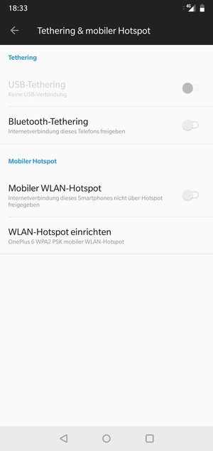 Wählen Sie WLAN-Hotspot einrichten