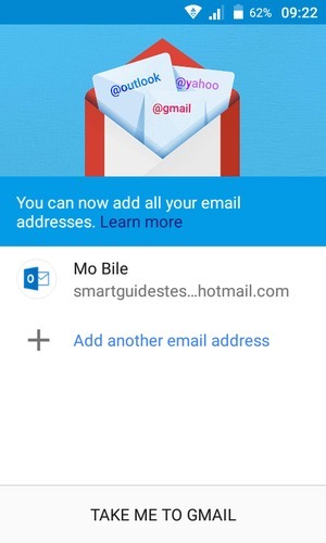 Select TAKE ME TO GMAIL