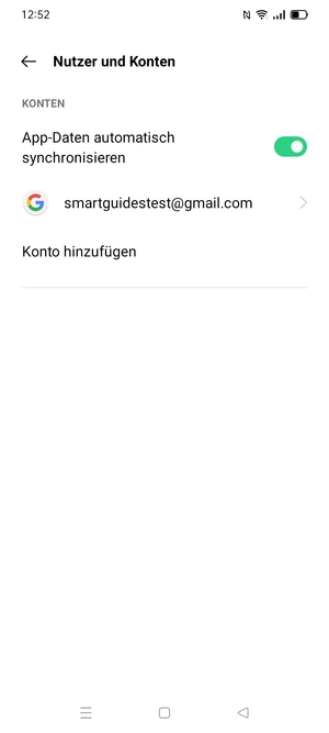 Wählen Sie Ihr Google Konto