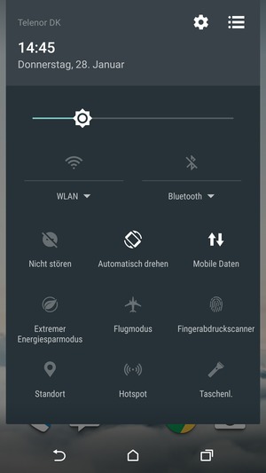 Wählen Sie die Einstellungen-Taste
