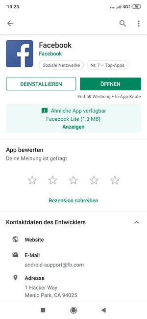 Wählen Sie ÖFFNEN