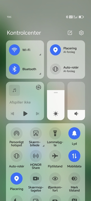 Slå Wi-Fi og Bluetooth fra