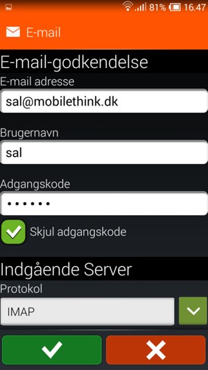 Indtast Brugernavn