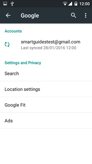 Select your account