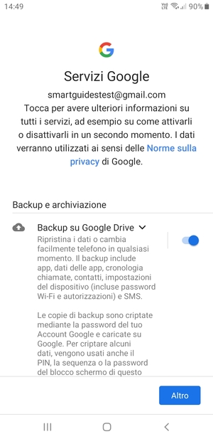 Seleziona Altro