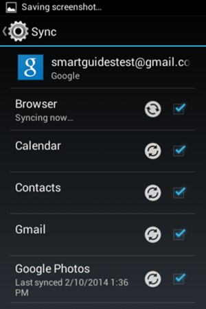 Your information will be synchronised
