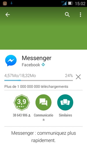 Veuillez attendre la fin de la procédure d'installation