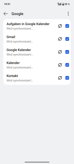 Ihre Daten werden synchronisiert