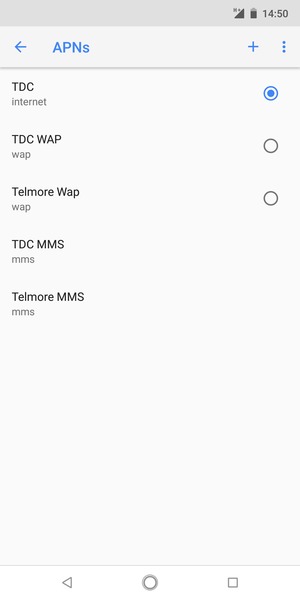 Select the Menu button