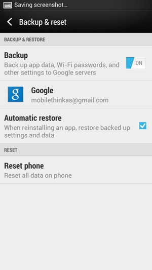 Return to the Settings menu