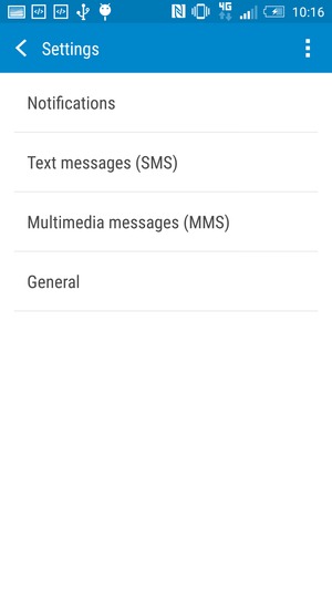 Select Text messages (SMS)