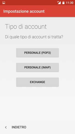Seleziona EXCHANGE