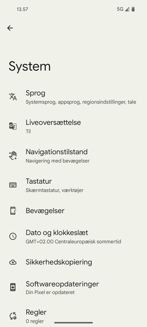 Vælg Softwareopdateringer