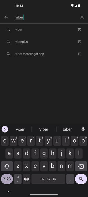 Enter the app name and select Search