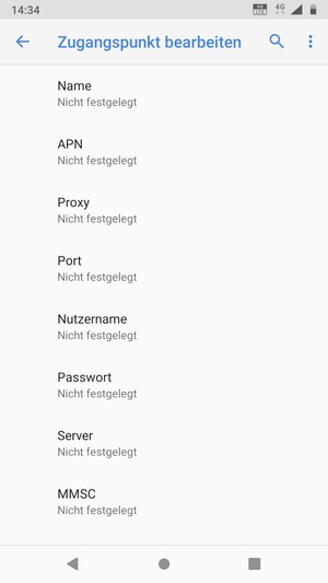 Geben Sie Internet-Informationen ein