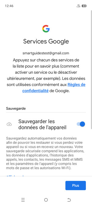 Sélectionnez Plus