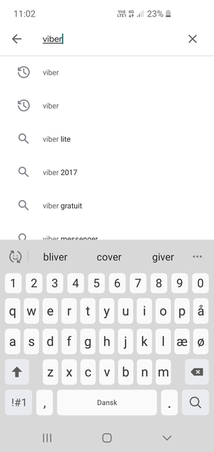 Saisissez le nom de l'appli et sélectionnez Rechercher