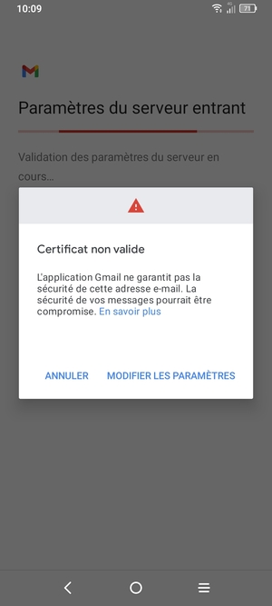 Sélectionnez MODIFIER LES PARAMÈTRES