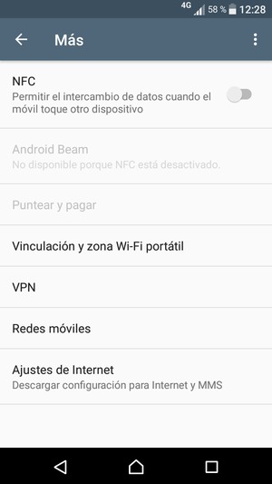 Seleccione Redes móviles
