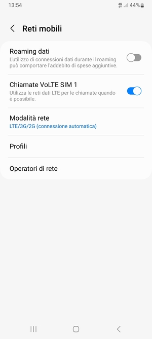 Seleziona Profili