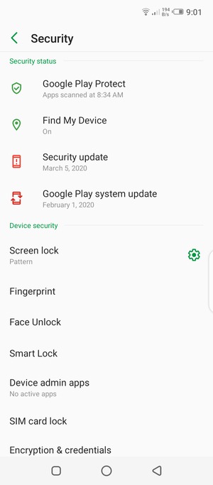 Your phone is now secure with a screen lock