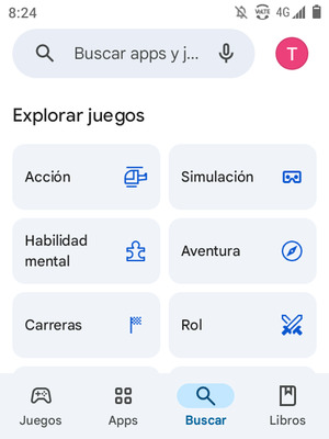 Seleccione la barra de Búsqueda