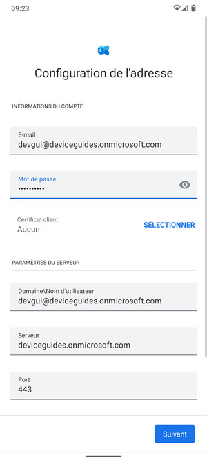 Saisissez votre mot de passe
