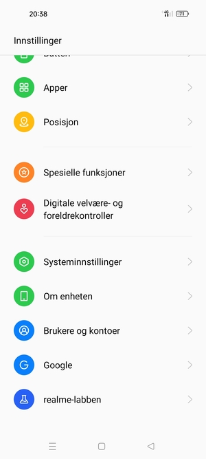 Bla til og velg Brukere og kontoer