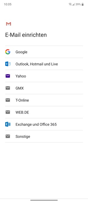 Wählen Sie Sonstige