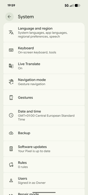 Select Software updates