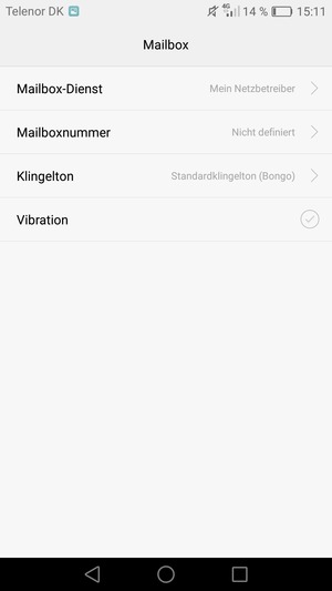 Wählen Sie Mailboxnummer