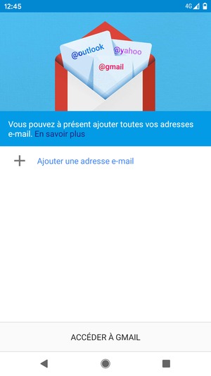 Sélectionnez Ajouter une adresse e-mail