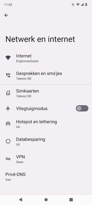 Selecteer Hotspot en tethering