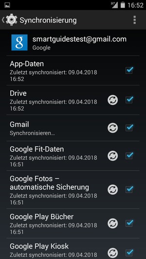 Ihre Daten werden synchronisiert