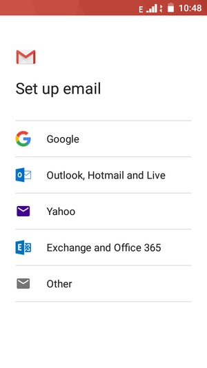 Select Outlook, Hotmail and Live