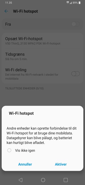 Vælg Aktiver
