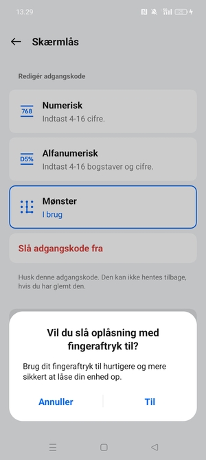 Vælg din foretrukne mulighed