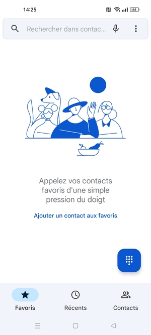 Sélectionnez le bouton du Menu