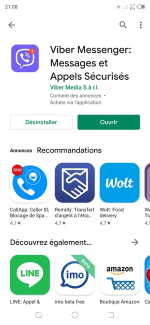 Sélectionnez Ouvrir