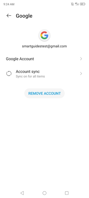 Select Account sync